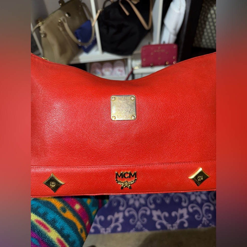 LOW START π«Άπ½ MCM Red Shoulder Bag - Picture 12 of 16